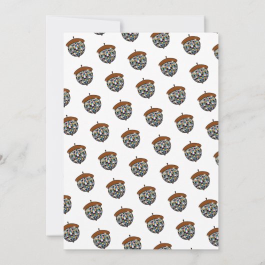 Invitation Anniversaire de Disco Dance Squirrel (Dos)