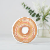 Invitation Anniversaire de Donut | Épingles de givrage mignon (Debout devant)