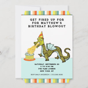Invitation Anniversaire de dragon