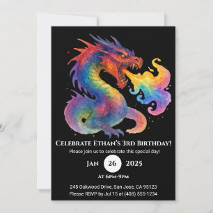 Invitation Anniversaire de Dragon Spiral