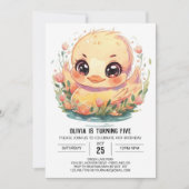 Invitation Anniversaire de Duck Boho (Devant)