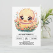 Invitation Anniversaire de Duck Boho (Debout devant)