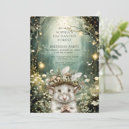 Invitation Anniversaire de Enchanted Forest (Debout devant)