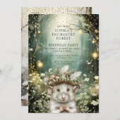 Invitation Anniversaire de Enchanted Forest (Devant / Derrière)