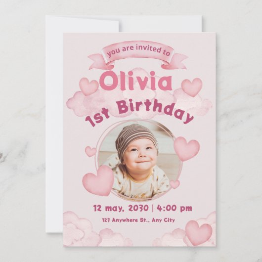 Invitation Anniversaire de enfant (Devant)