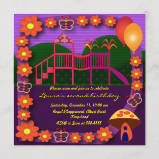 Invitation Anniversaire de enfant :037: Aire de je