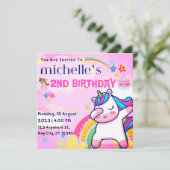 INVITATION ANNIVERSAIRE DE ENFANT AMUSANTE (Debout devant)