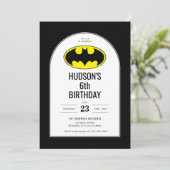 Invitation Anniversaire de enfant Batman Shield (Debout devant)