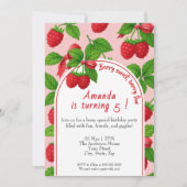 Invitation Anniversaire de enfant Berry Sweet Raspberry (Devant)