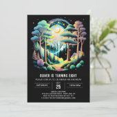Invitation Anniversaire de enfant Boho Woodland (Debout devant)