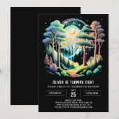 Invitation Anniversaire de enfant Boho Woodland (Devant / Derrière)