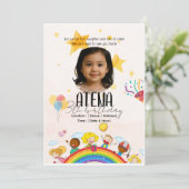 Invitation Anniversaire de enfant - Carte personna (Debout devant)