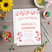 Invitation Anniversaire de enfant d'aquarelle colorée moderne