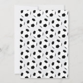 Invitation Anniversaire de enfant de balle de sport de footba (Dos)