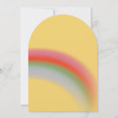 Invitation Anniversaire de enfant de ballon à air chaud Rainb (Dos)