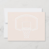 Invitation Anniversaire de enfant de basket-ball sportif Oran (Dos)