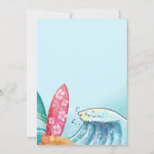 Invitation Anniversaire de enfant de Beach Party Totalement T (Dos)