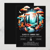 Invitation Anniversaire de enfant de bois en ligne numérique (Devant / Derrière)