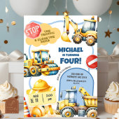 Invitation Anniversaire de enfant de construction