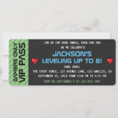 Invitation Anniversaire de enfant de contrôleur de jeu vidéo (Dos)