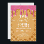 Invitation Anniversaire de enfant de crème glacée<br><div class="desc">Voici le scoop. Cette amusante invitation à la crème glacée est l'invitation parfaite pour la fête d'anniversaire de votre enfant.</div>