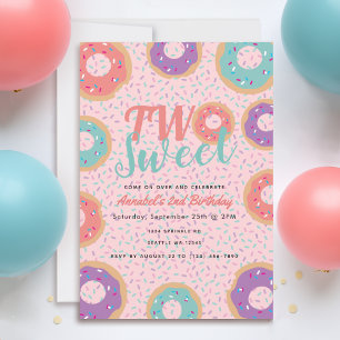 Invitation Anniversaire de enfant de deux beignes
