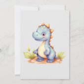 Invitation Anniversaire de enfant de dinosaures jo (Dos)