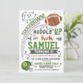 Invitation Anniversaire de enfant de football (Debout devant)