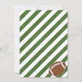 Invitation Anniversaire de enfant de football (Dos)