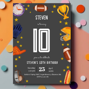 Invitation Anniversaire de enfant de football américain