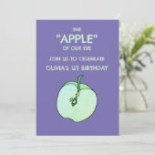 Invitation Anniversaire de enfant de fruits de la tranche de  (Debout devant)