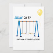 Invitation Anniversaire de enfant de jeu Park Playground (Dos)
