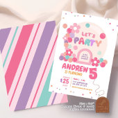 Invitation Anniversaire de enfant de la bulle de tournesol ro