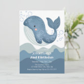 Invitation Anniversaire de enfant de la bulle Ocean Wave (Debout devant)