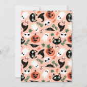 Invitation Anniversaire de enfant de la couronne d'Halloween  (Dos)