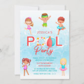 Invitation Anniversaire de enfant de la fête de la (Devant)