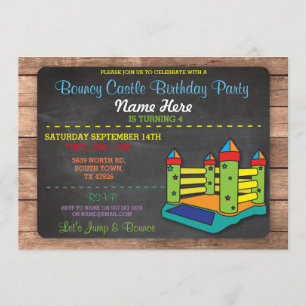 Invitation Anniversaire de enfant de la fête du ch