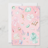 Invitation Anniversaire de enfant de la fête spa (Dos)