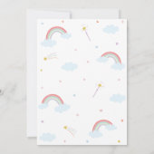 Invitation Anniversaire de enfant de la licorne magique (Dos)