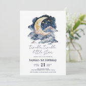 Invitation Anniversaire de enfant de la lune Little Star Wate (Debout devant)
