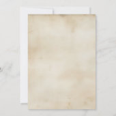 Invitation Anniversaire de enfant de la Renaissanc (Dos)