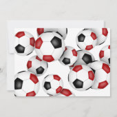 Invitation anniversaire de enfant de la soirée noire rouge (Dos)