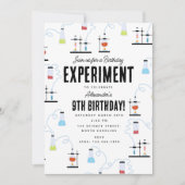 Invitation Anniversaire de enfant de l'expérience en chimie (Devant)