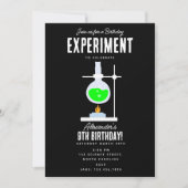 Invitation Anniversaire de enfant de l'expérience en chimie (Devant)