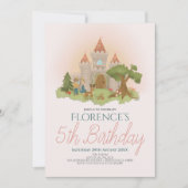 Invitation Anniversaire de enfant de l'histoire des filles de (Devant)