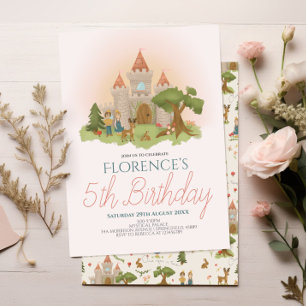 Invitation Anniversaire de enfant de l'histoire des filles de