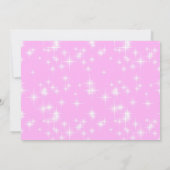 Invitation Anniversaire de enfant de licorne rose (Dos)