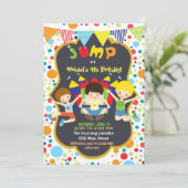 Invitation Anniversaire de enfant de l'invitation rebondissan (Debout devant)