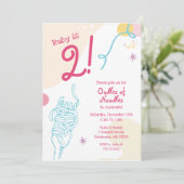 Invitation Anniversaire de enfant de nouilles (Debout devant)