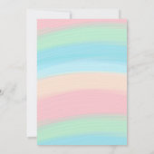 Invitation Anniversaire de enfant de nuages arc-en-ciel migno (Dos)